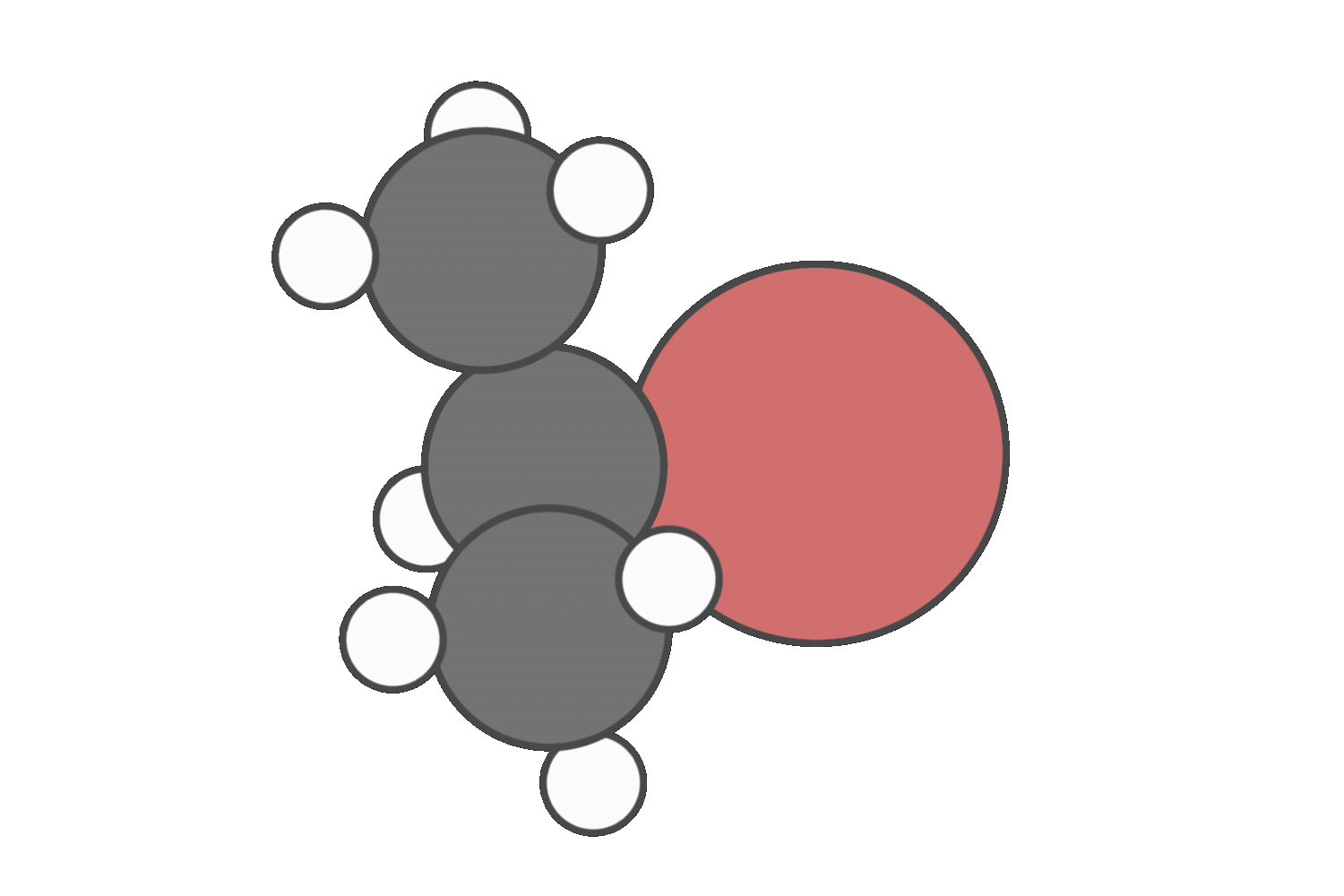 Secondary substrate reacting with weak nucleophile in polar protic solvent, favoring SN1 and E1 mechanisms via carbocation intermediate.