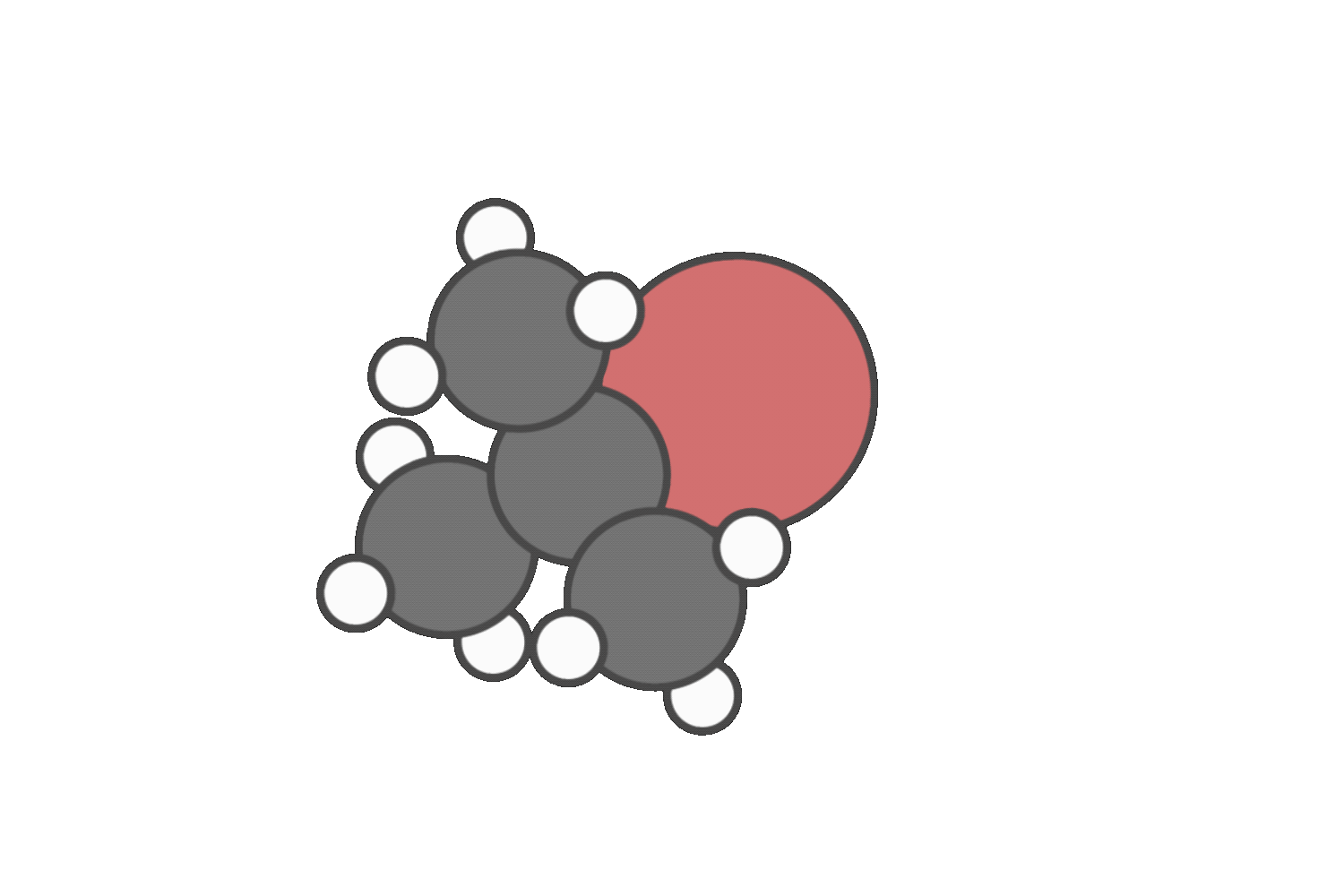 Diagram showing the formation of a carbocation intermediate after the leaving group departs in an E1 reaction mechanism