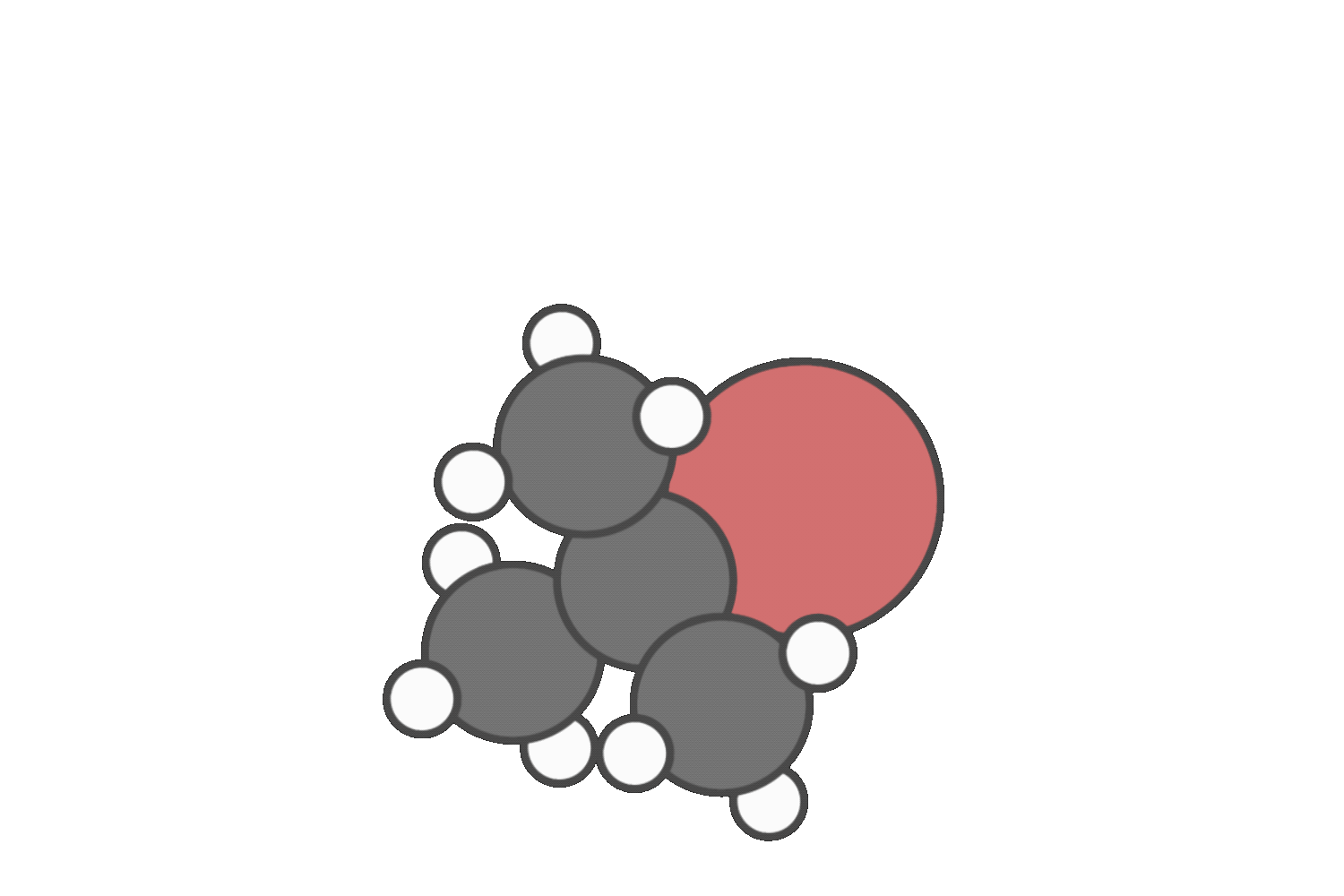 Diagram showing the formation of a carbocation intermediate after the leaving group departs in an E1 reaction mechanism